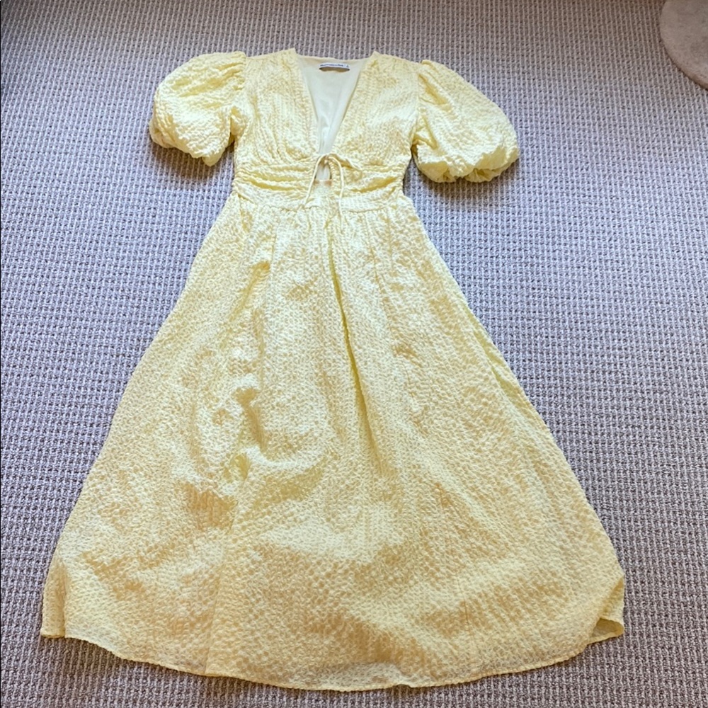 Abercrombie Puff Sleeve Maxi Dress